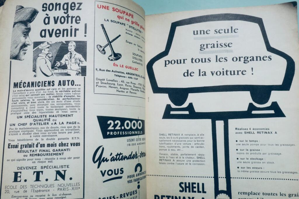 camions Citroën, Peugeot 203… 1956 REVUE TECHNIQUE AUTOMOBILE n°122
