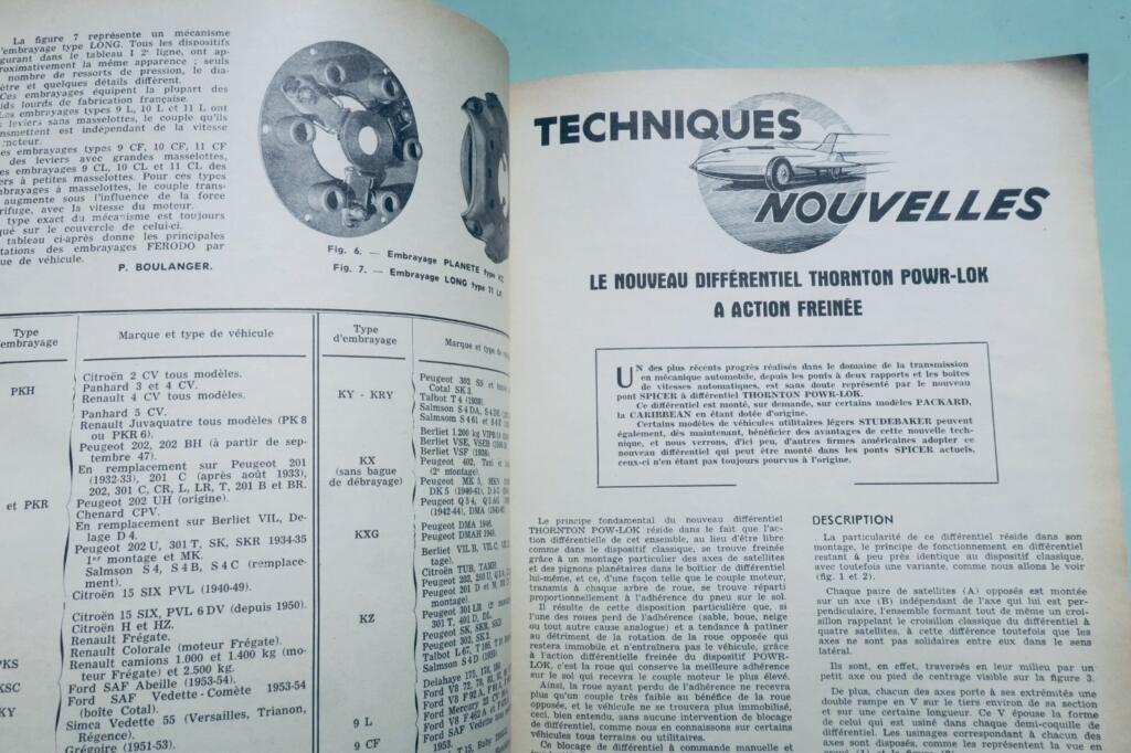 camions Citroën, Peugeot 203… 1956 REVUE TECHNIQUE AUTOMOBILE n°122