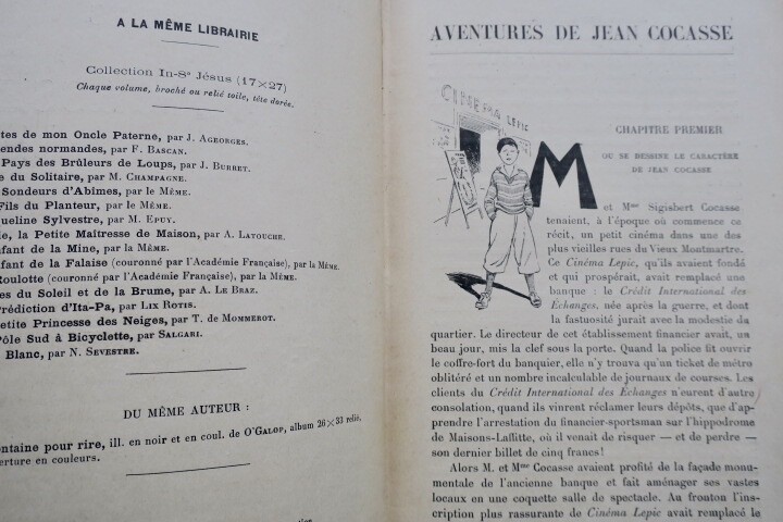 Cartonnage Aventures de Jean Cocasse. Illustrations by René Giffey