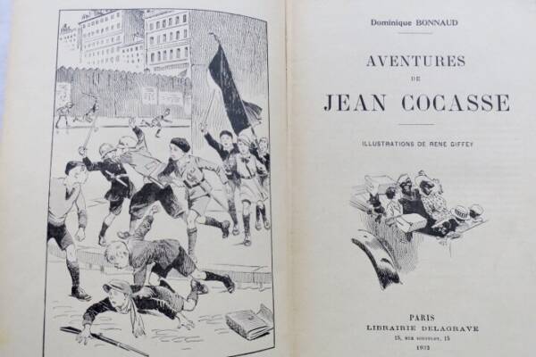 Cartonnage Aventures de Jean Cocasse. Illustrations de René Giffey