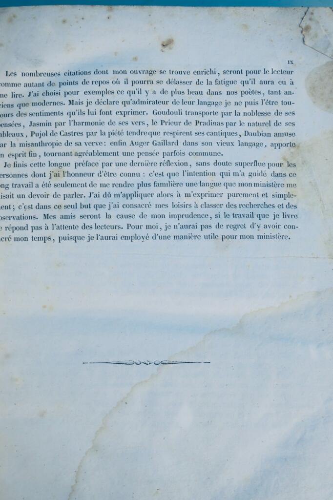 castres TARN 81 DICTIONNAIRE DE LA LANGUE ROMANO-CASTRAISE ET DES CONTREES 1850