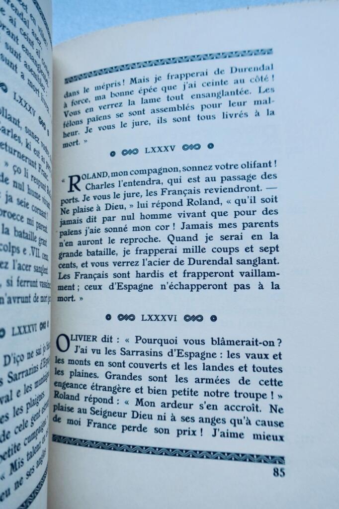 chanson de Roland . Piazza 1922