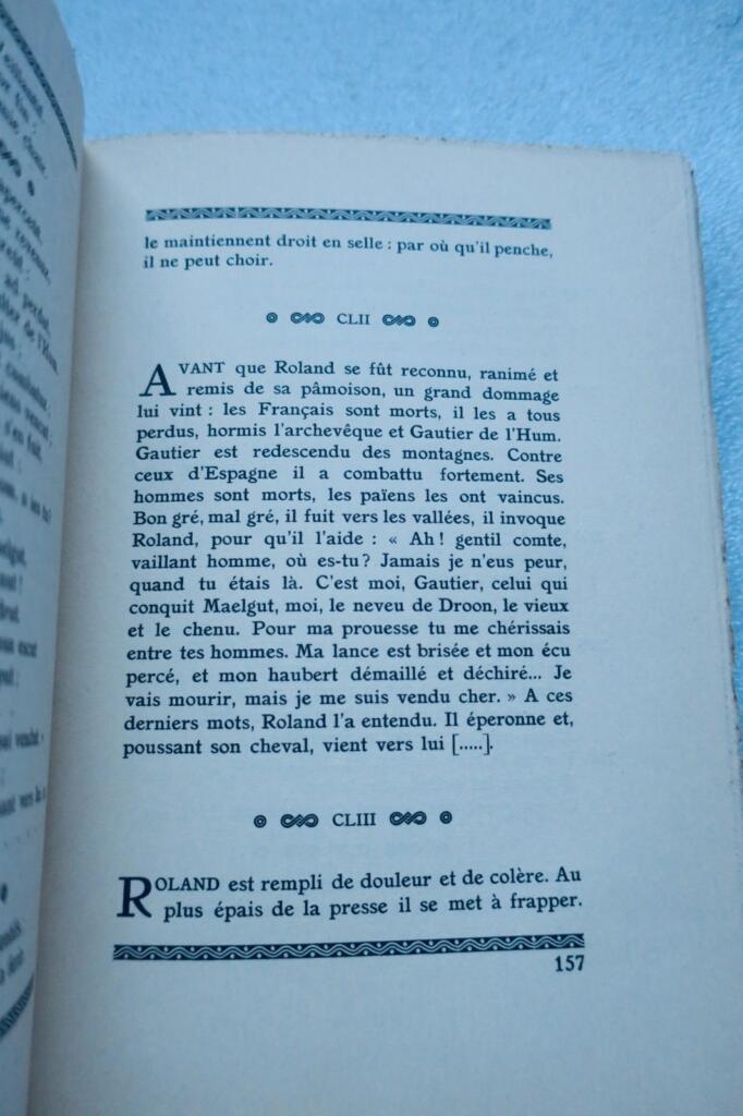 chanson de Roland . Piazza 1922