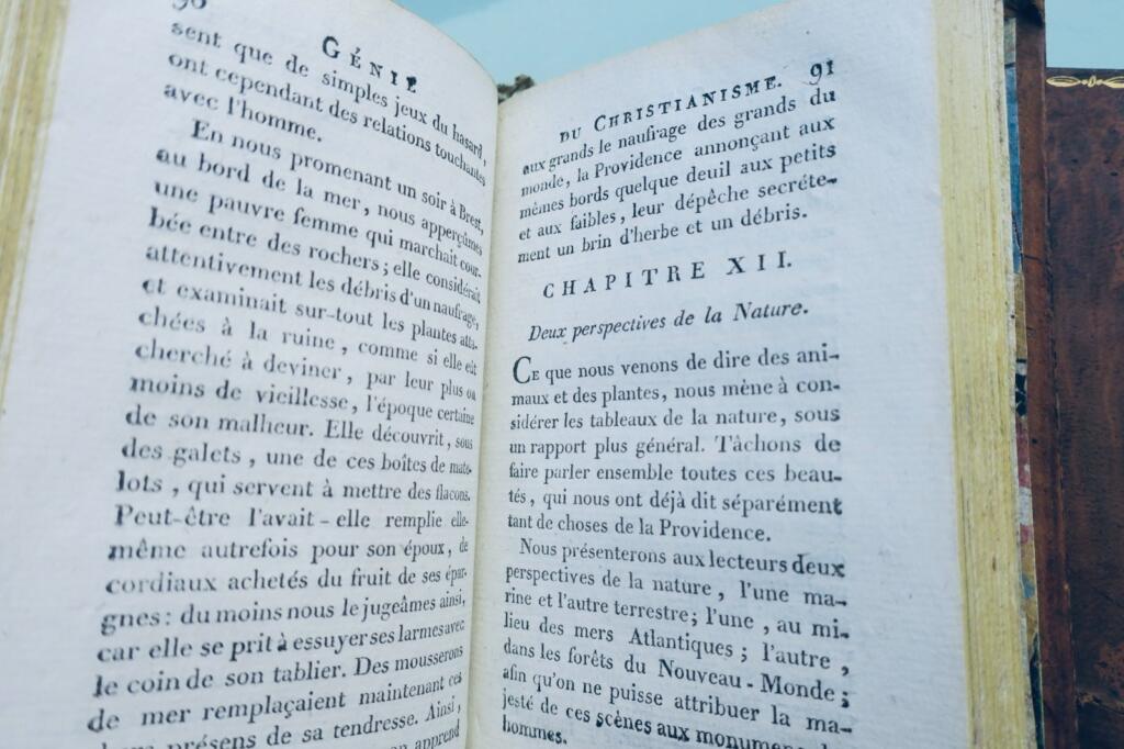 シャルトルブリアン著『キリスト教の精髄あるいはキリスト教の美徳』1804年