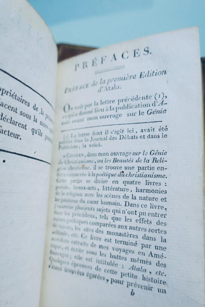シャルトルブリアン著『キリスト教の精髄あるいはキリスト教の美徳』1804年
