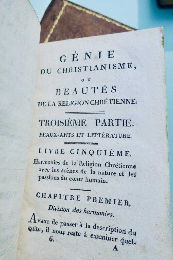 シャルトルブリアン著『キリスト教の精髄あるいはキリスト教の美徳』1804年