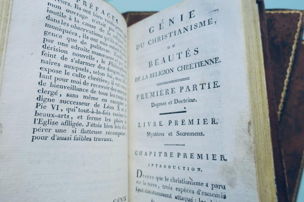 シャルトルブリアン著『キリスト教の精髄あるいはキリスト教の美徳』1804年