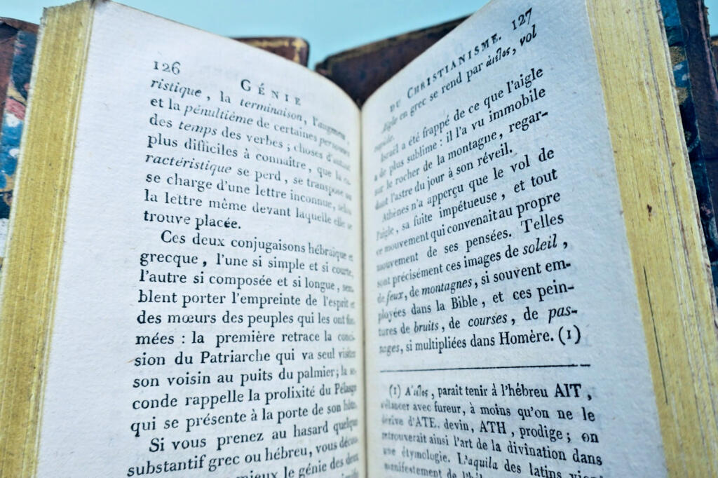 シャルトルブリアン著『キリスト教の精髄あるいはキリスト教の美徳』1804年