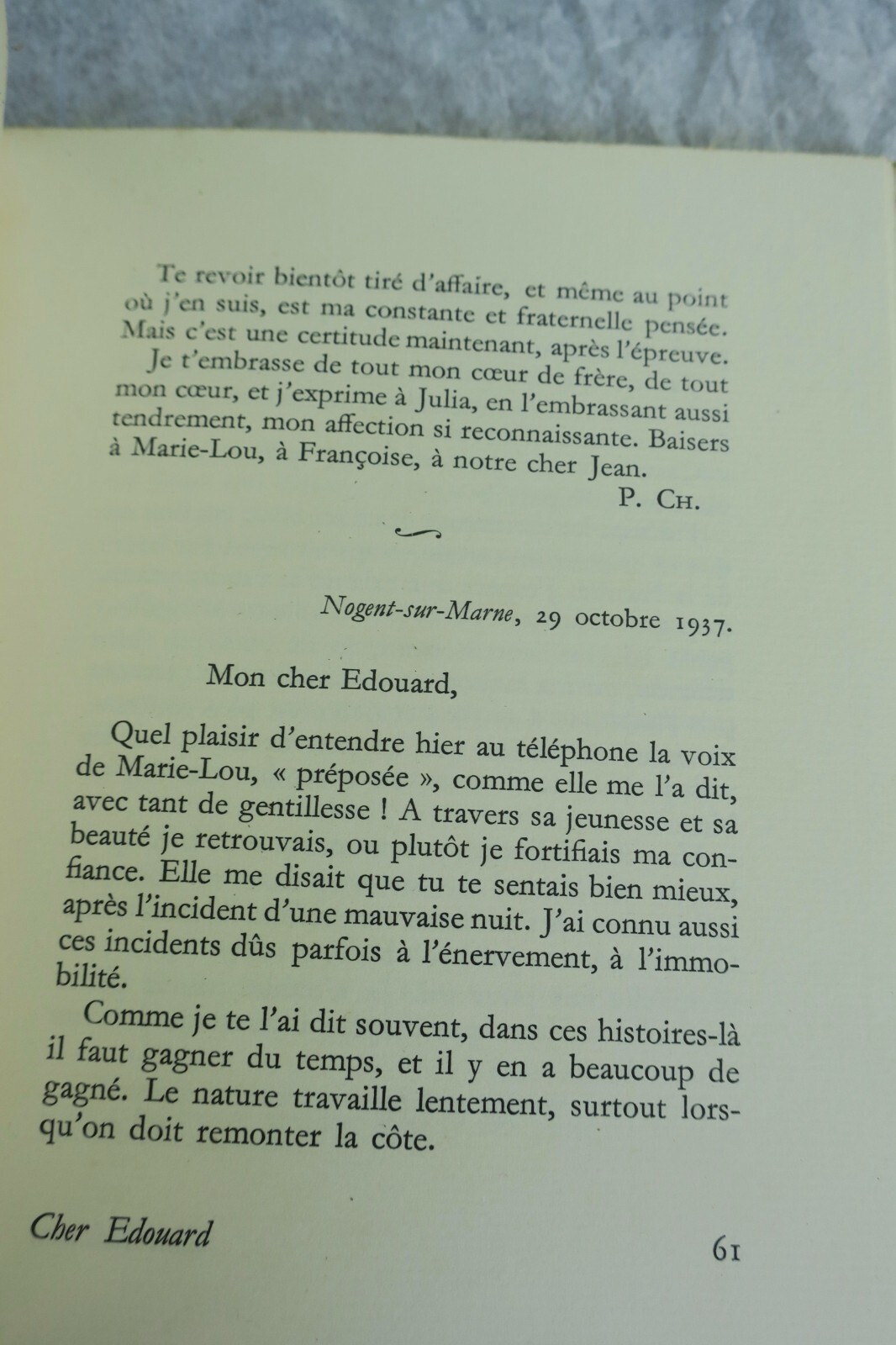 Dear Édouard P., Les Amis d'Édouard + dedication