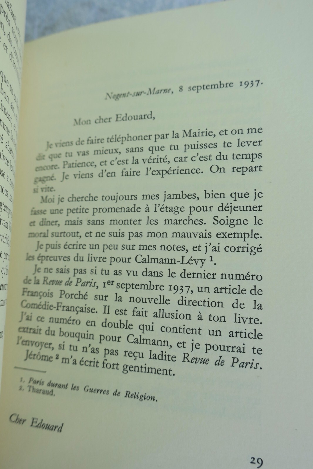 Dear Édouard P., Les Amis d'Édouard + dedication