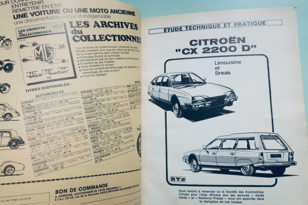 CITROËN CX DIESEL 与 DIESEL TURBO - 2200 D - 2500 汽车技术评论