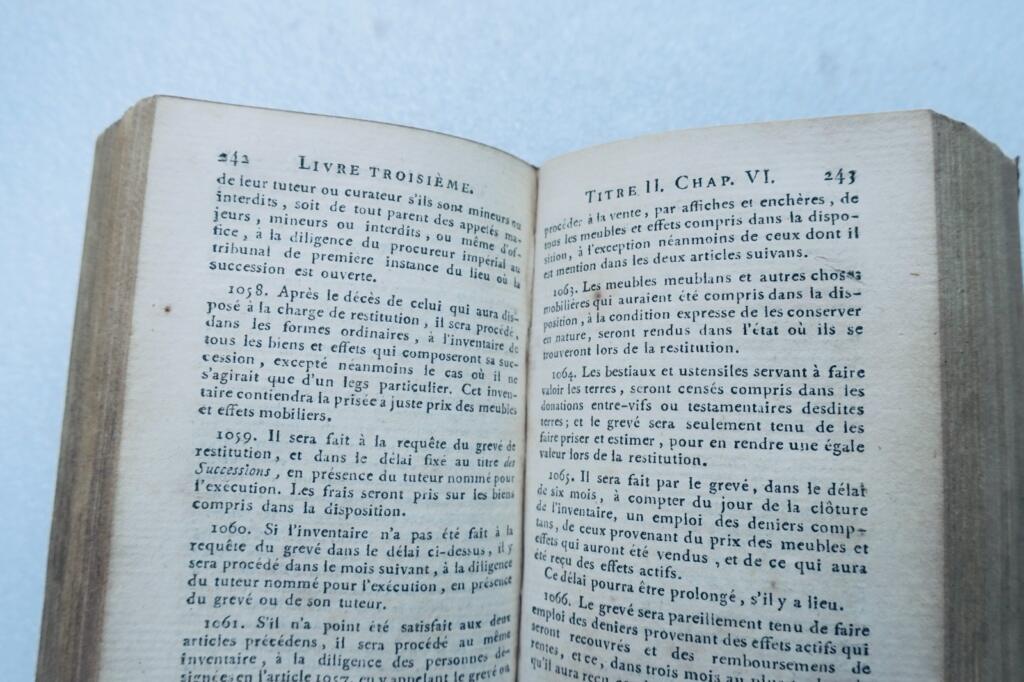 CODE NAPOLEON, Originalausgabe und einzige offizielle Ausgabe 1810