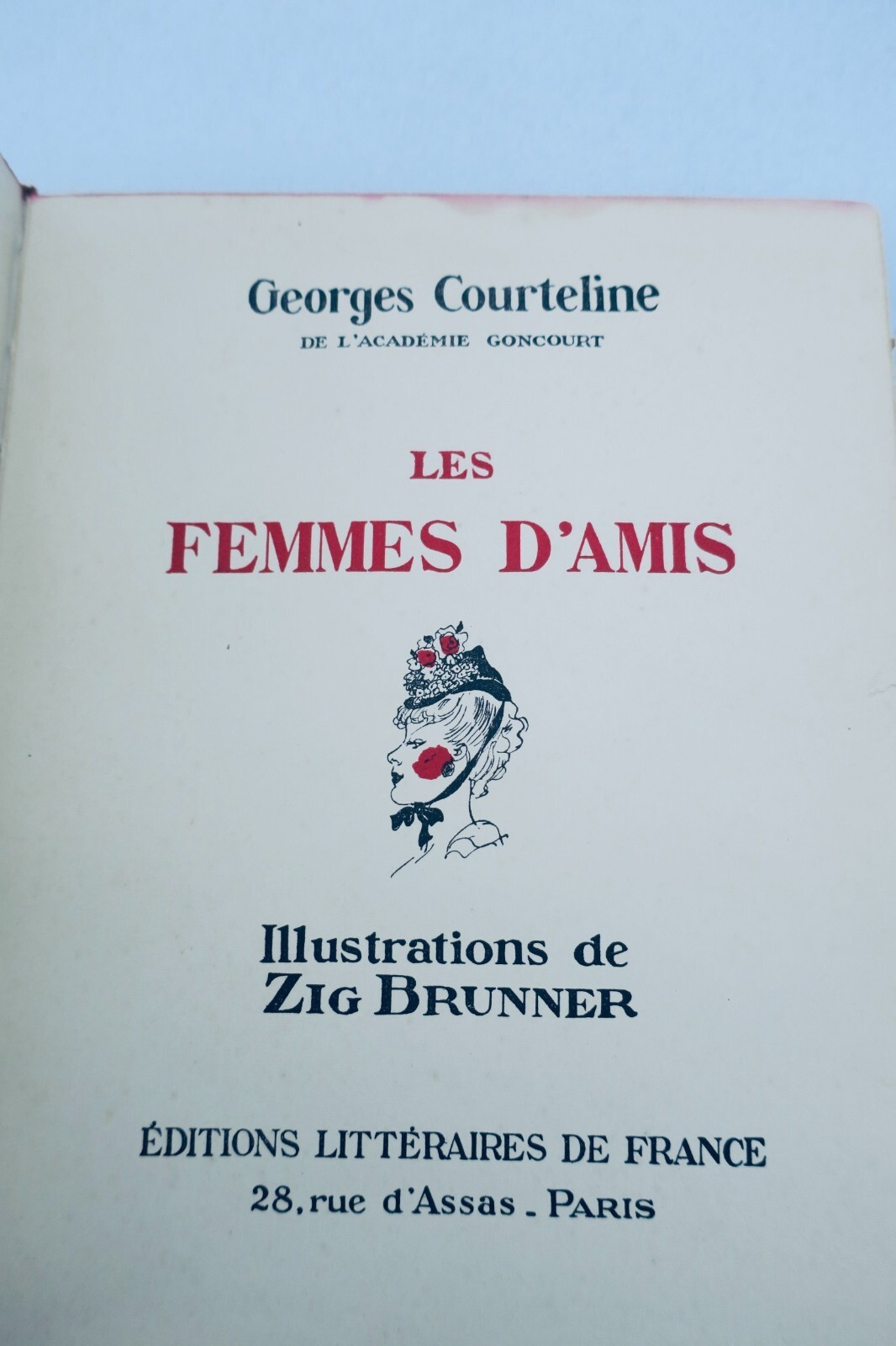 Georges Courteline, *Les Femmes d'amis*, ill. Brunner