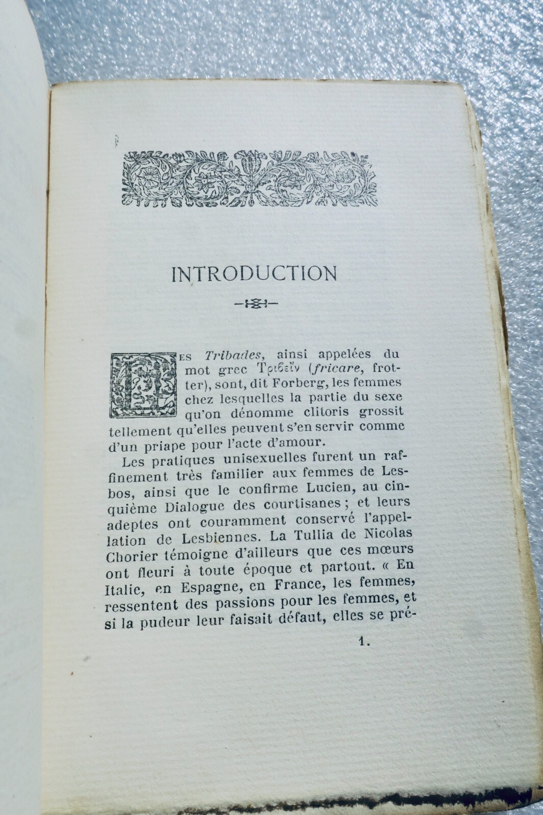 Curiosa The Sect of the Anandrynes. Confession of Mlle Sapho
