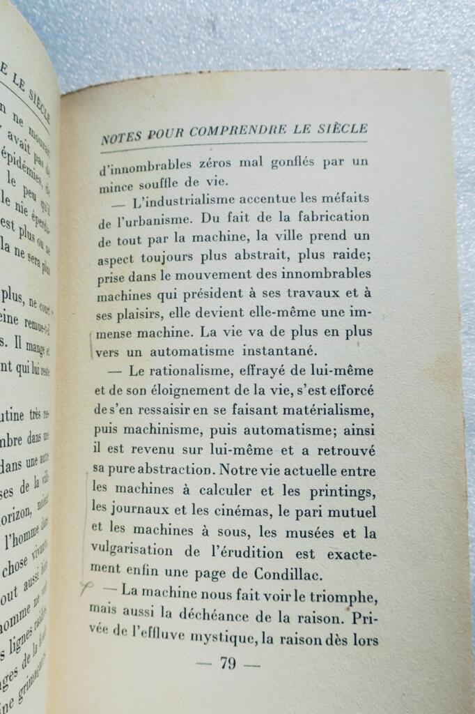Drieu La Rochelle Notes pour comprendre le siècle 1941