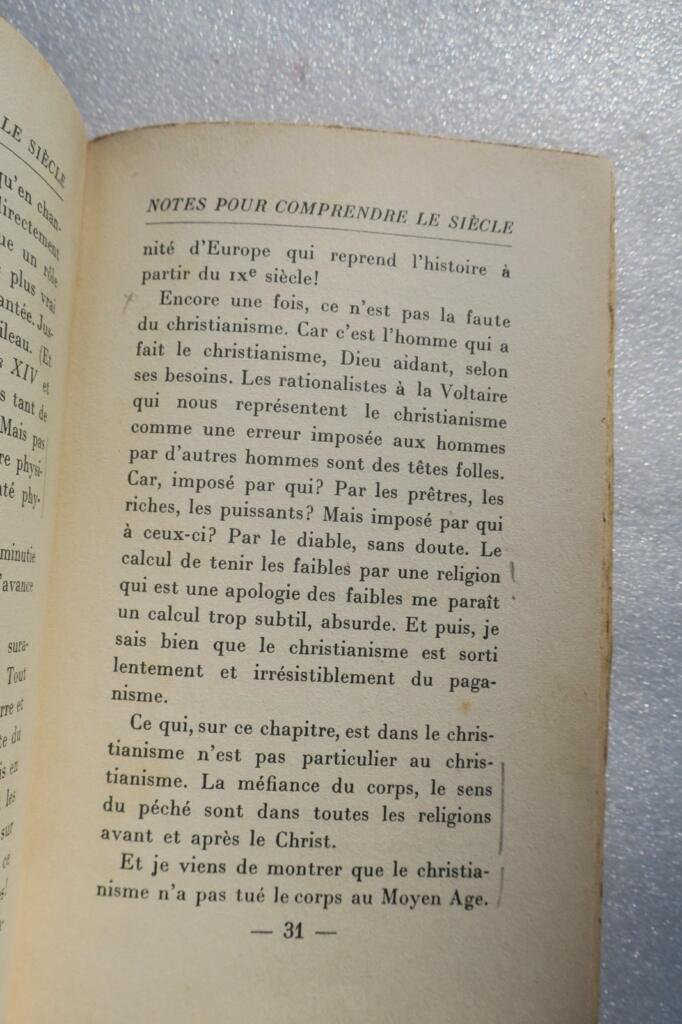 Drieu La Rochelle Notes pour comprendre le siècle 1941