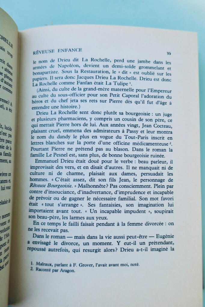 Drieu La Rochelle: Ou der verführte Verführer