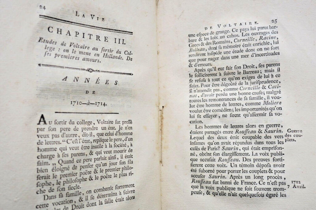 Voltaires Leben von Duvernet, 1786