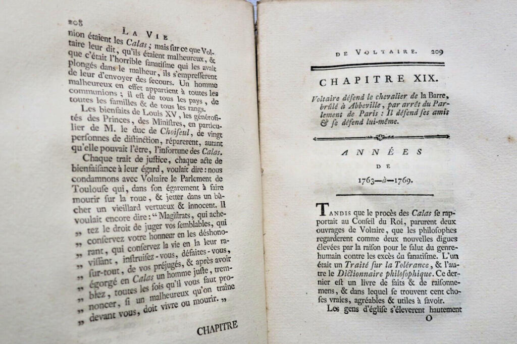 Voltaires Leben von Duvernet, 1786