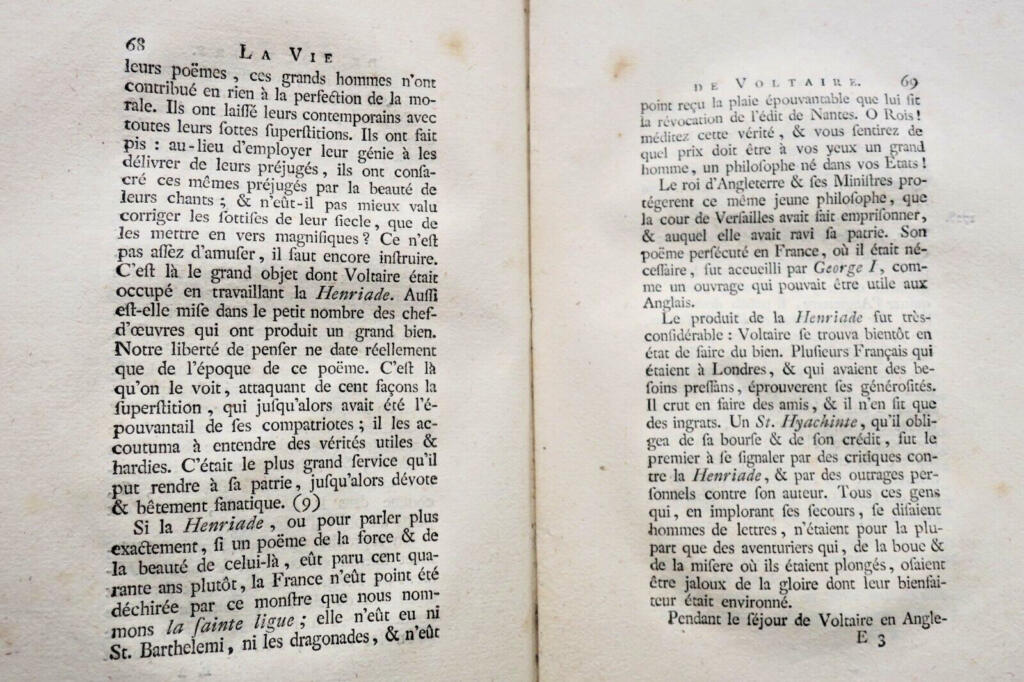 Voltaires Leben von Duvernet, 1786