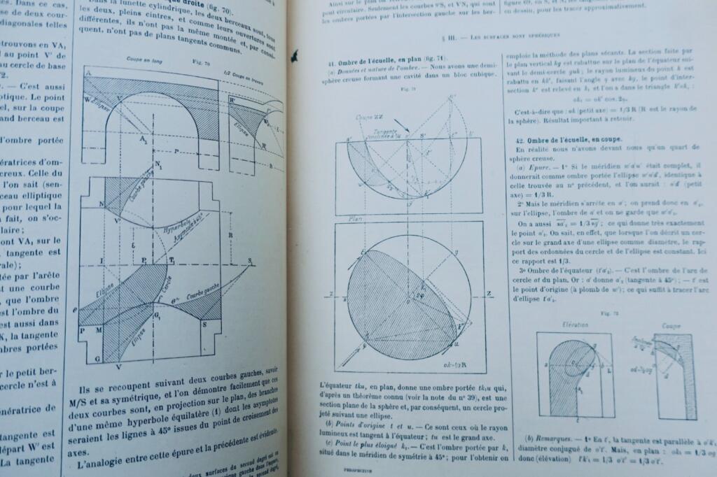 1901 Abhandlung über lineare Perspektive in Architektur & Technik