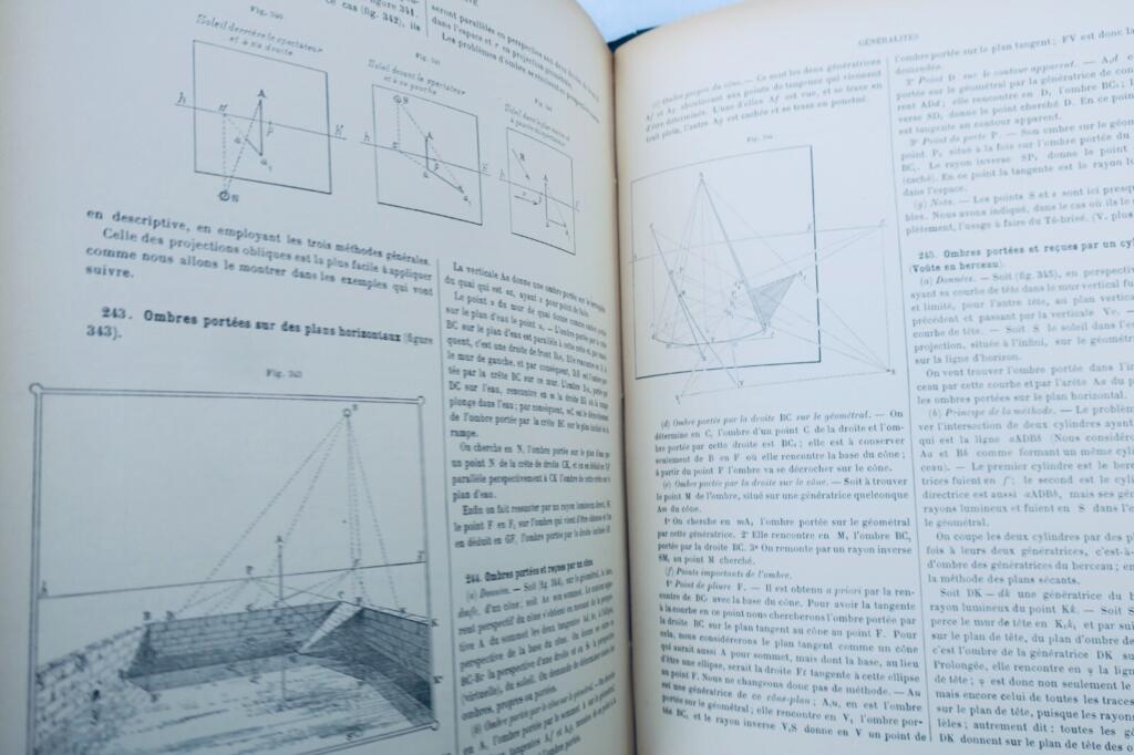 1901 Abhandlung über lineare Perspektive in Architektur & Technik