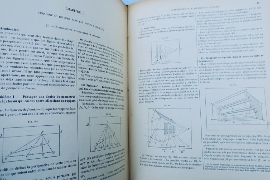 1901 Abhandlung über lineare Perspektive in Architektur & Technik