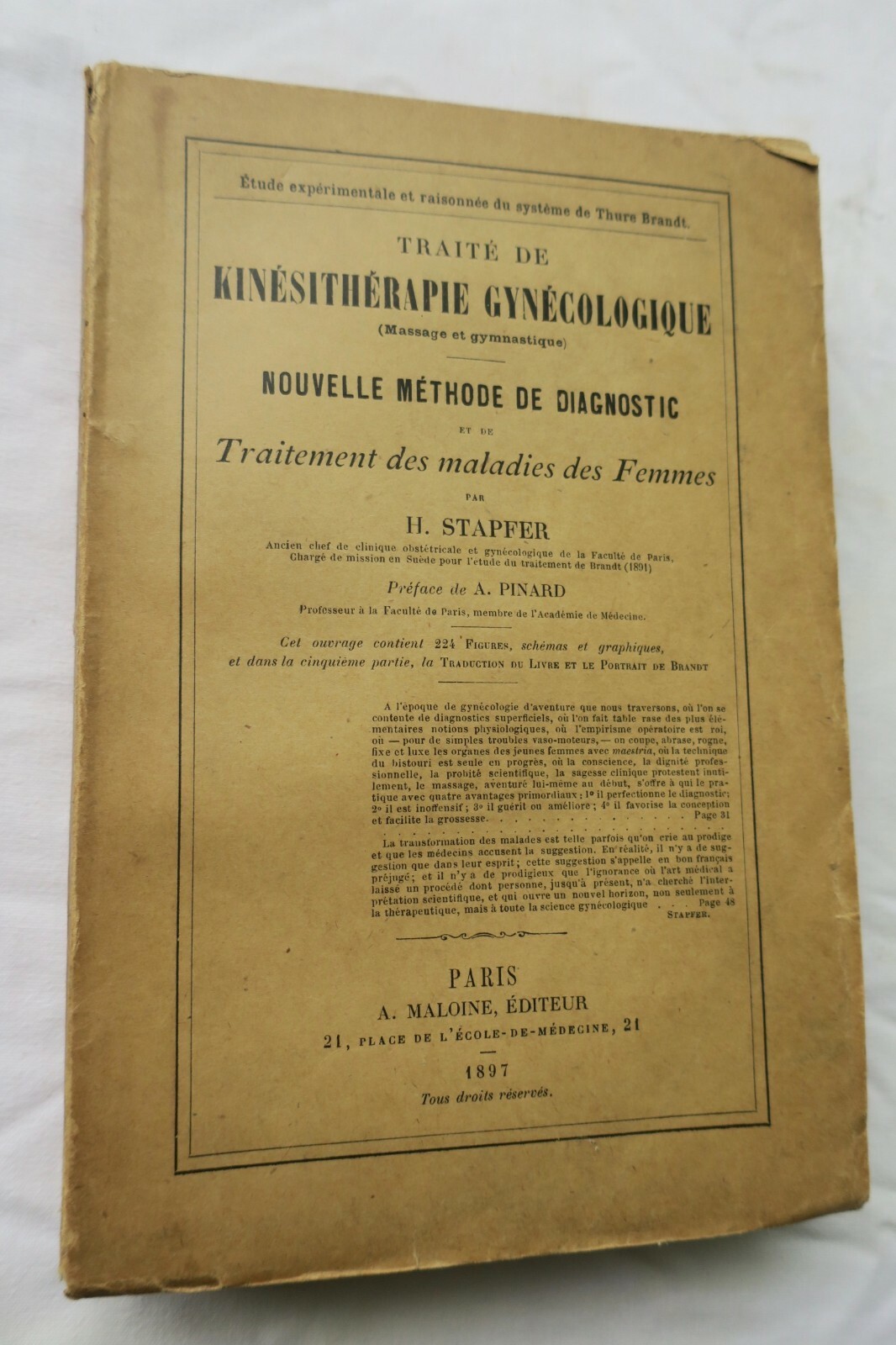 Erotischer Traktat über gynäkologische Kinesitherapie (Massage und Gymnastik), 1897