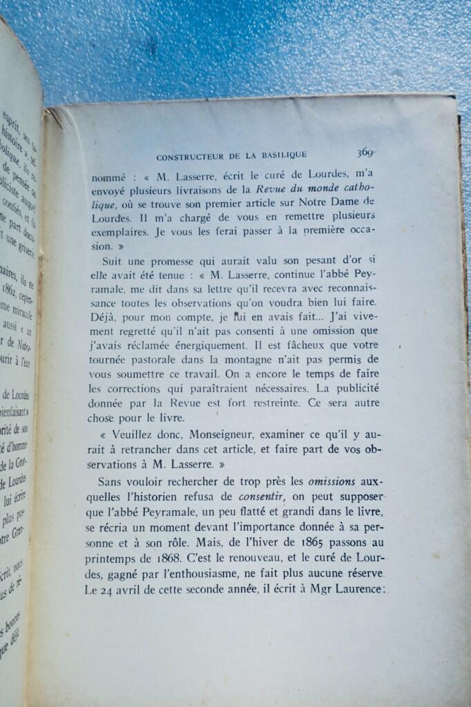 Bishop of the apparitions Mgr Laurence, Bishop of Tarbes 1845–1870