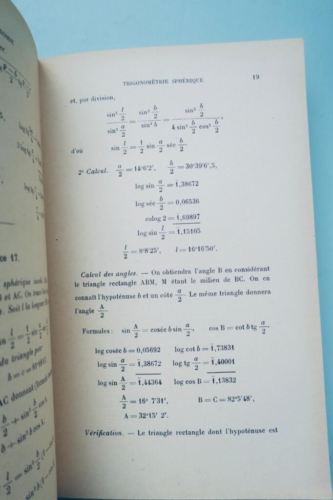 Exercices numériques d'astronomie 1933 Humbert