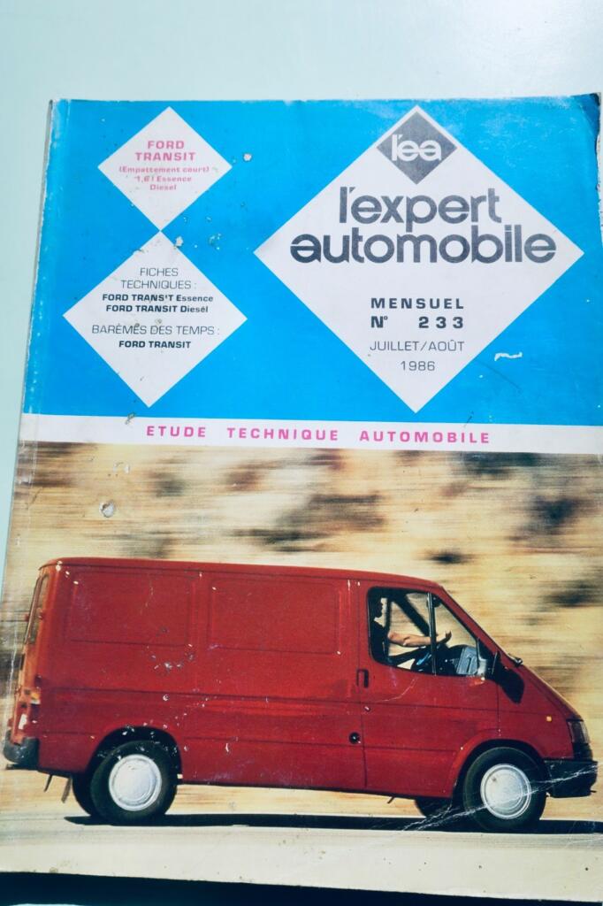 expert automobile n° 233 – Ford Transit Essence, Ford Transit diesel 1986