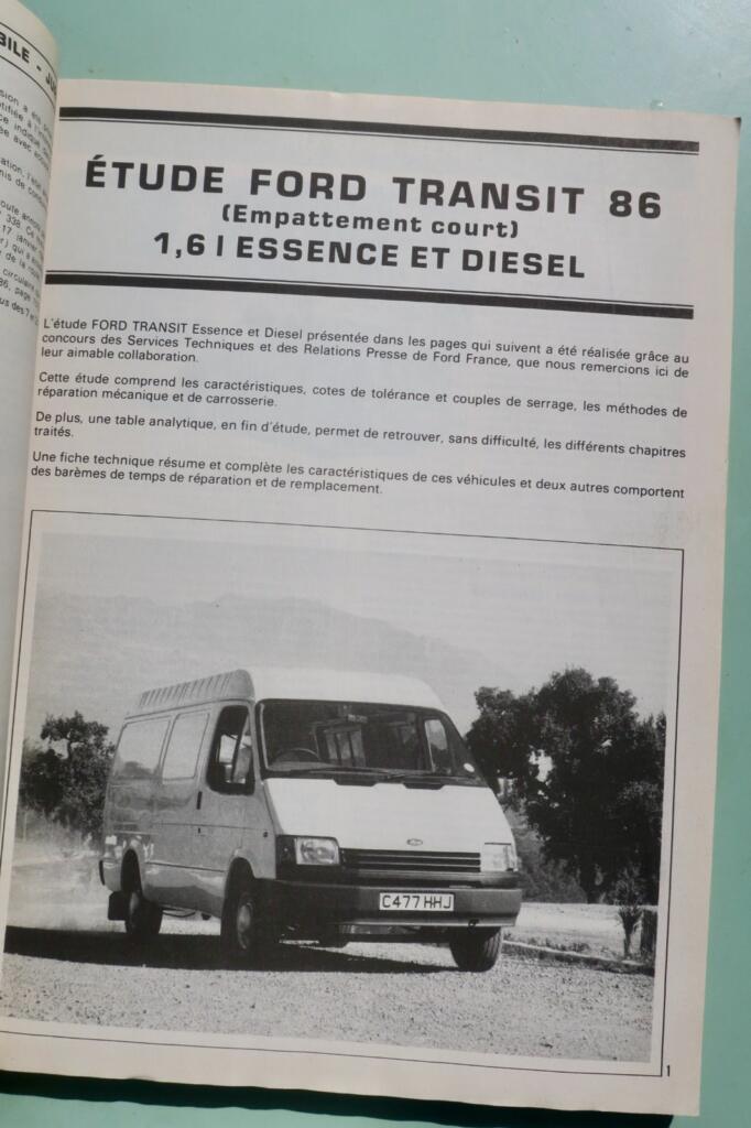 expert automobile n° 233 – Ford Transit Essence, Ford Transit diesel 1986