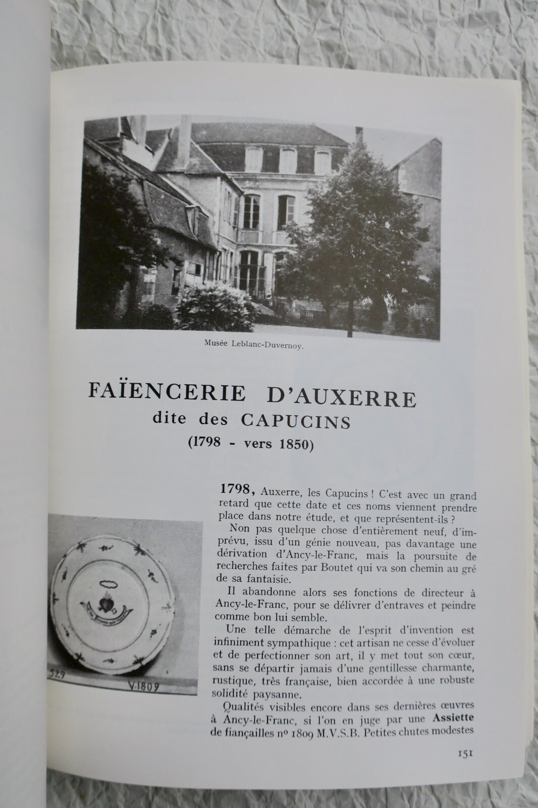 FAIENCE EN BOURGOGNE AUXEROISE DEPUIS 1725 ENVIRON PENDANT LA REVOLUTION... – Image 3