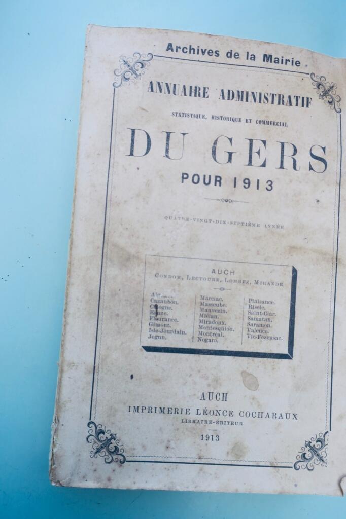 Gers 1913 Annuaire administratif, statistique, historique et commercial GERS 32