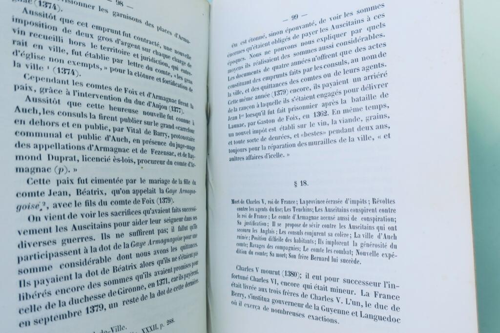 Gers 32 History of the Town of Auch from the Romans until 1789