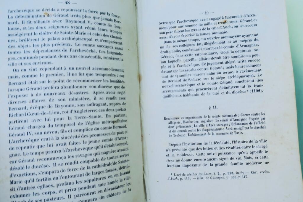 Gers 32 History of the Town of Auch from the Romans until 1789