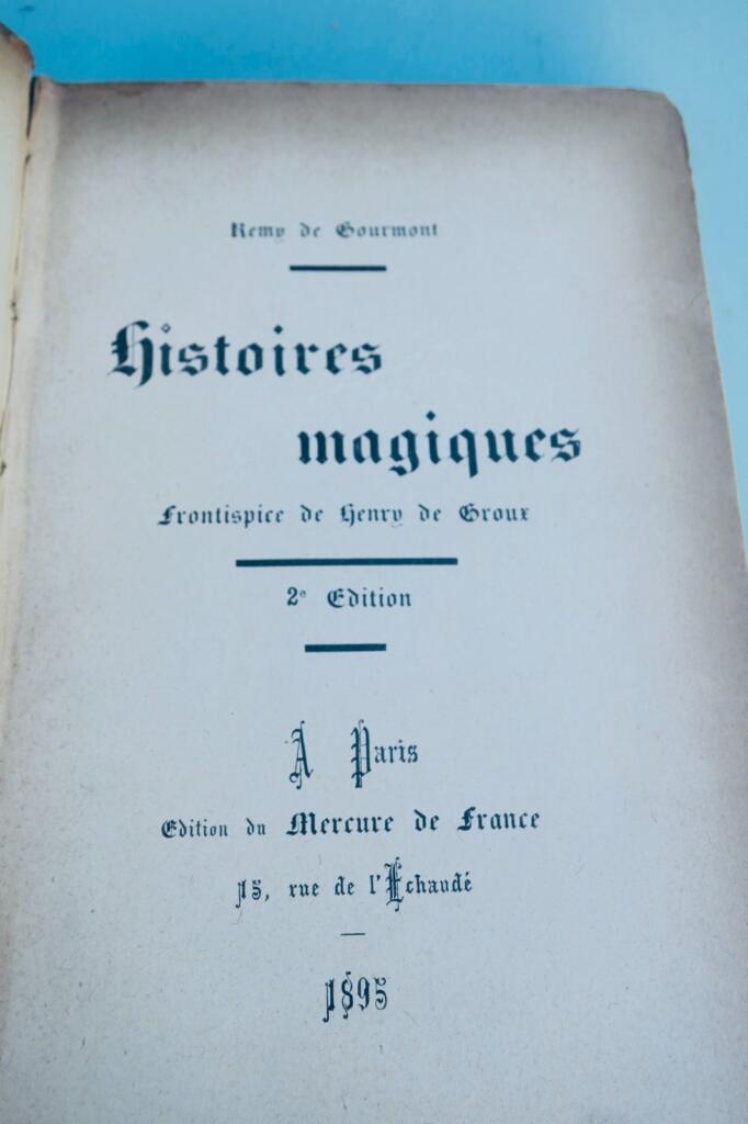 戈尔蒙(Remy de Gourmont)《奇幻故事集》 法国法兰西水星出版社 1895年 豪·德·格鲁克斯