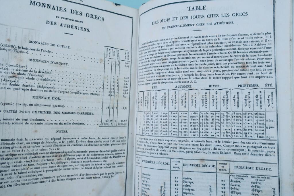 griechischer ABRISS DES GRIECHISCH-FRANZÖSISCHEN WÖRTERBUCHS 1835