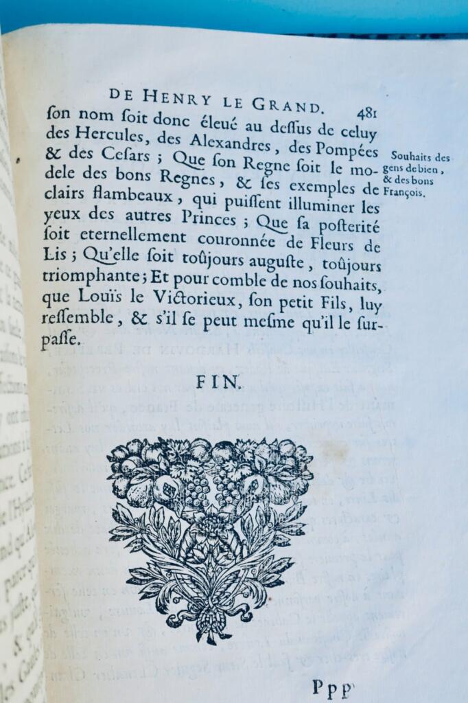 HARDOUIN de PEREFIXE Histoire du Roy Henry le Grand 1661