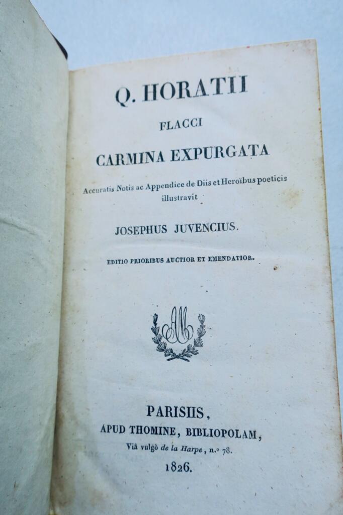 Horaz HORATII FLACCI CARMINA EXPURGATA