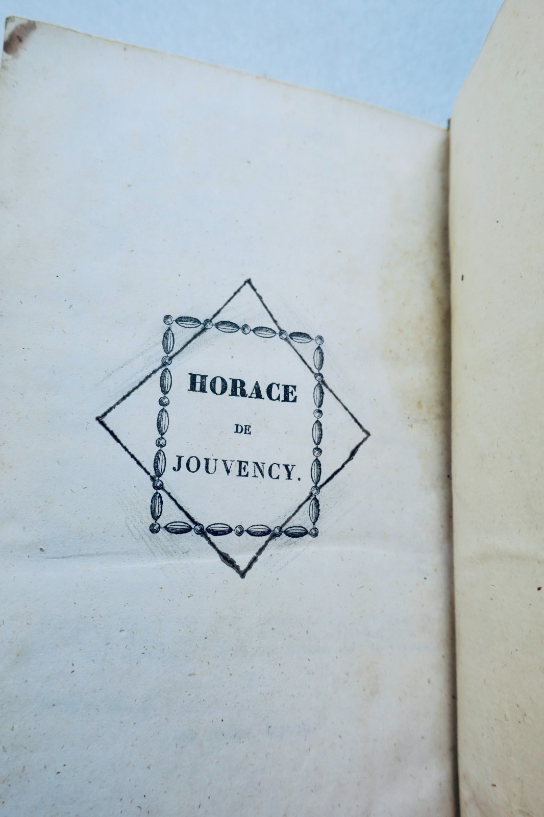 Horace HORATII FLACCI CARMINA EXPURGATA, 1826 (livre ancien, vue 2 sur 9)