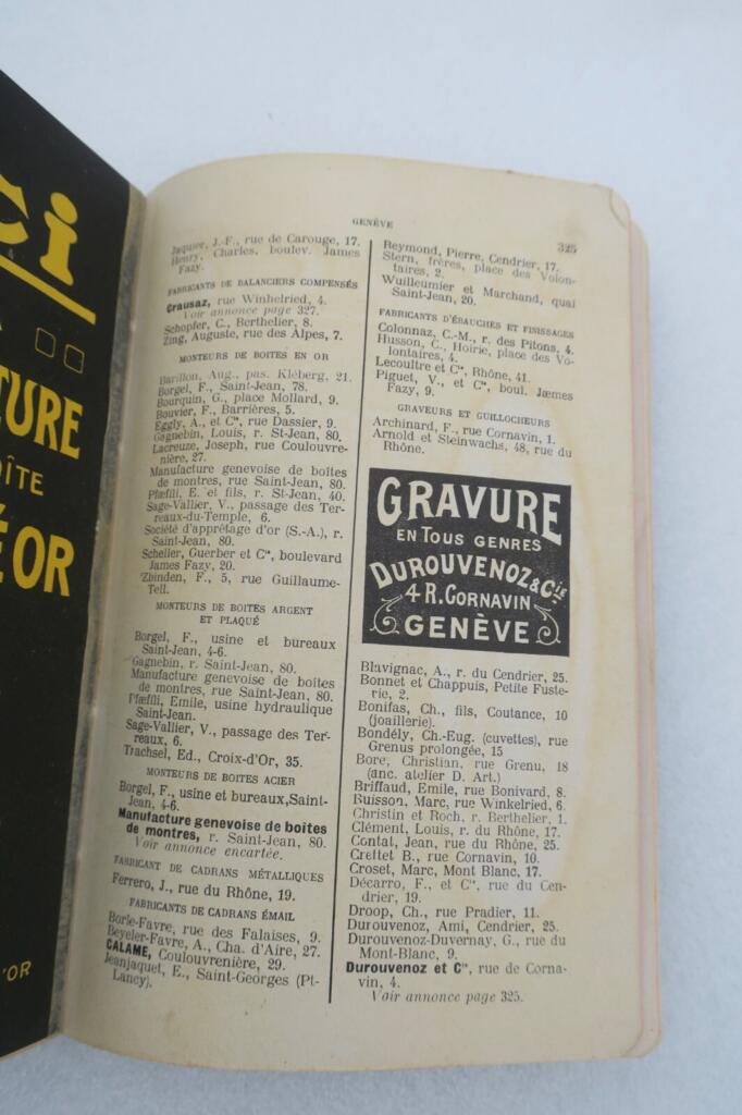1912-13 Argus Horology & Jewelry Directory