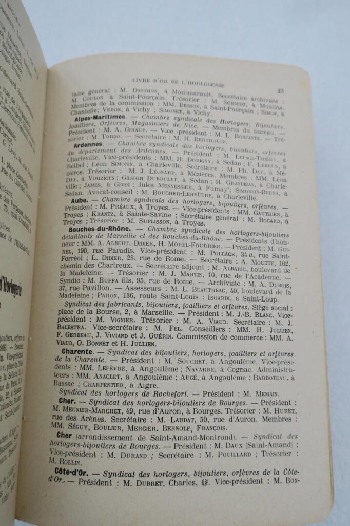 1912-13 Argus Horology & Jewelry Directory