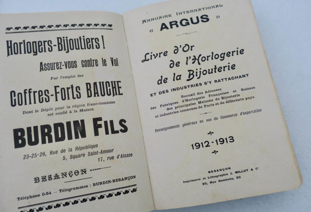 1912-13 Argus Horology & Jewelry Directory