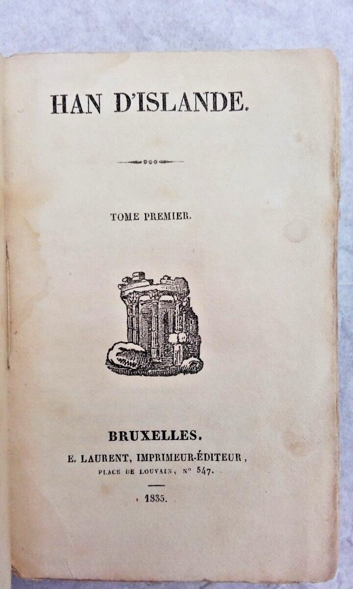 Victor Hugo Hand von Island in 32° 1835