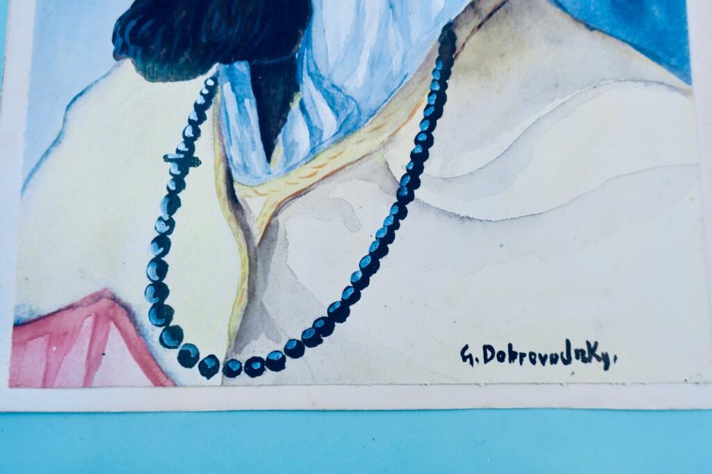 Islam - Original watercolor by G. Dobrovolsky