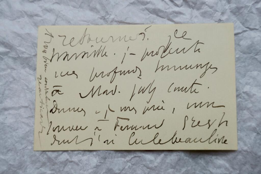 JEAN AICARD carte & lettre autographes manuscrites & signées