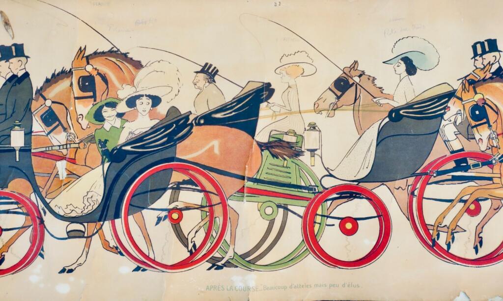 Parisian high society at Longchamp races