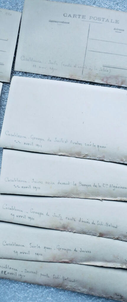 juifs CASABLANCA 1911 cartes stéréo x 13