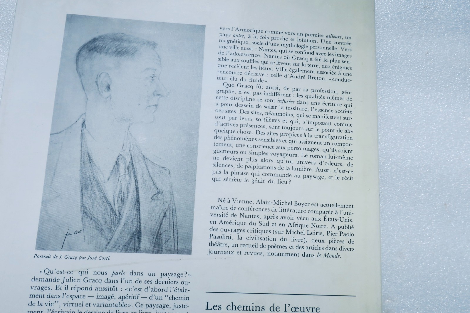 Julien Gracq, *Bretagne et Loire*